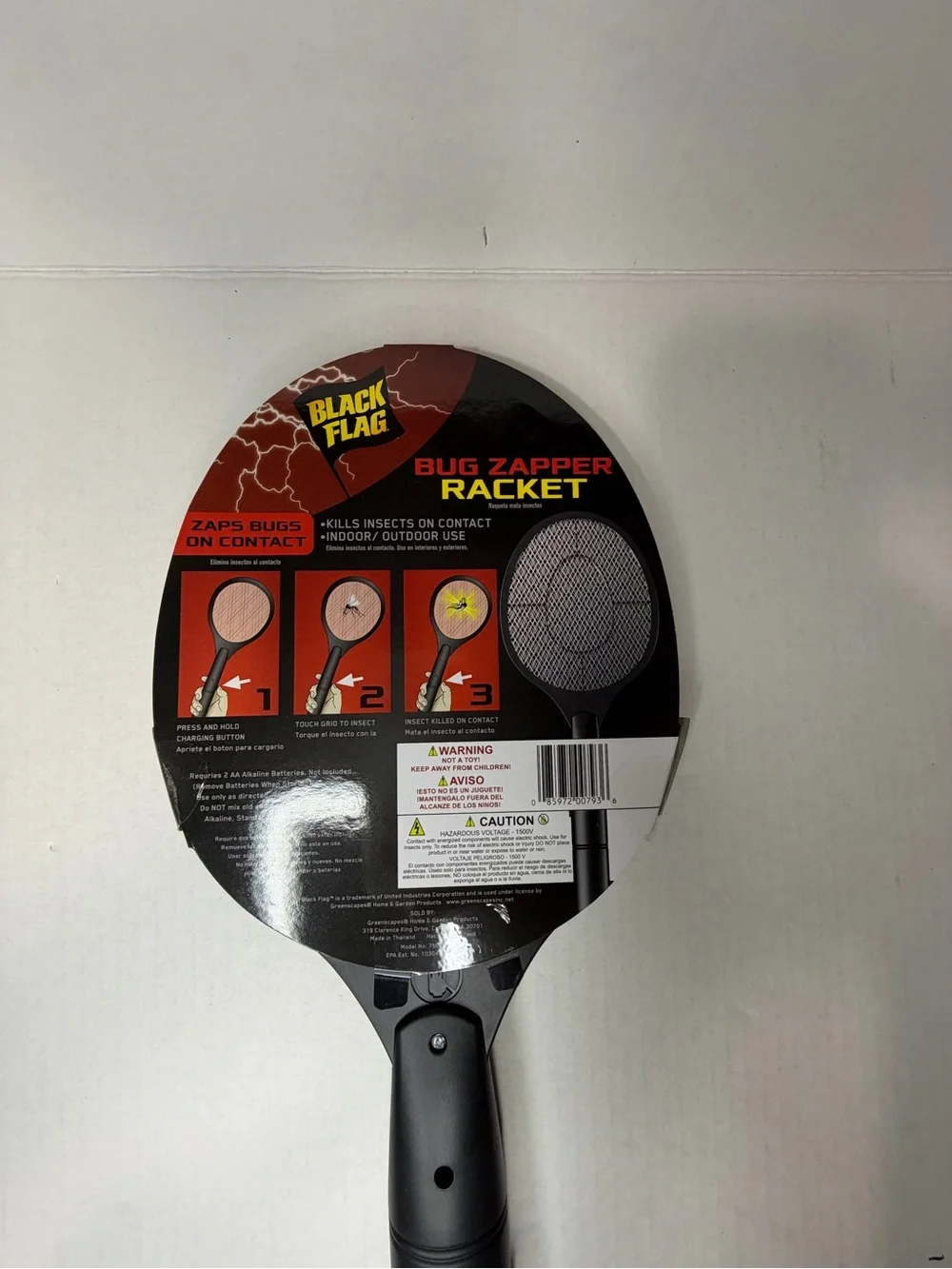 Bug Zapper Racket - Black/Red - Picture 3 of 3